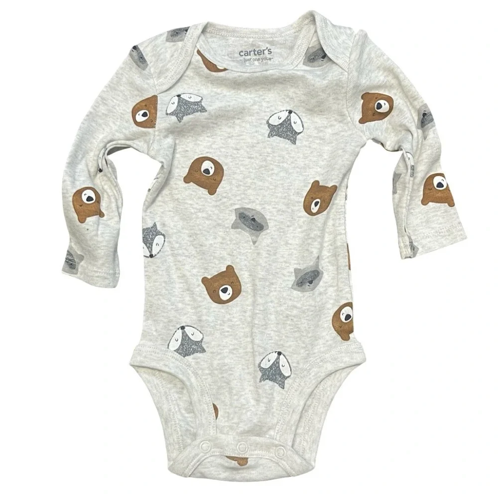 NWT Carters Just One You Baby 3-Piece Bear Hoodie Bodysuit Pants Set‎ 3M
